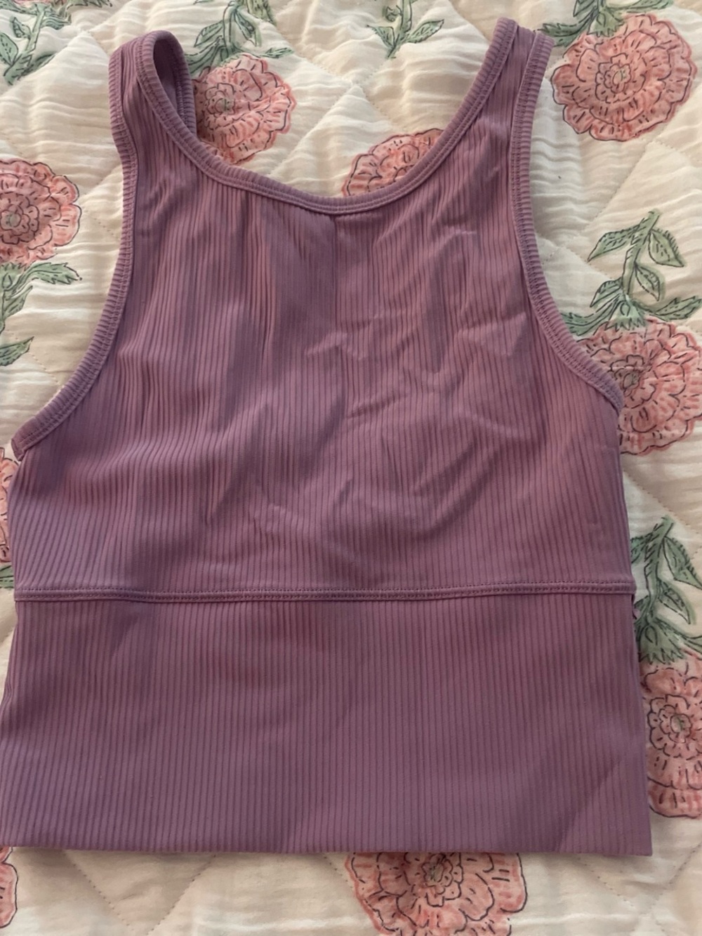 lululemon athletica Lavender reversible Ribbed Tank Top
